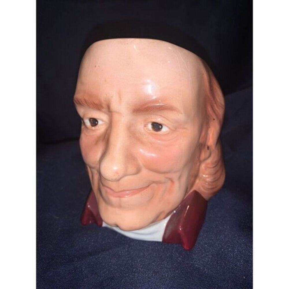 Benjamin Franklin Vintage 1958 Character Mug‎ Hand Painted Ceramic